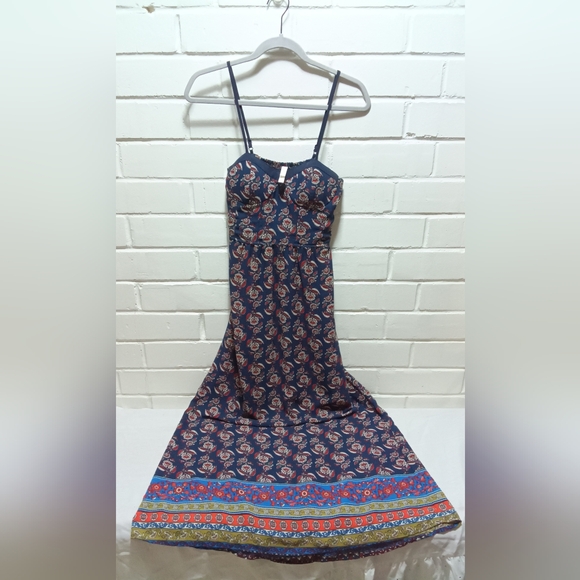 Floral Spaghetti Strap Dress - Picture 1 of 9